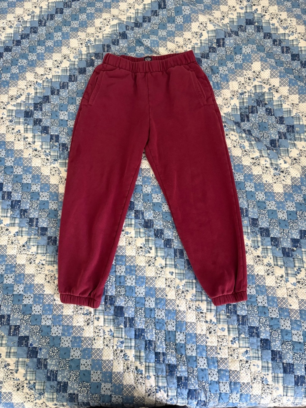 Gap Maroon Fleece Jogger Pants - Cozy Everyday Bottoms